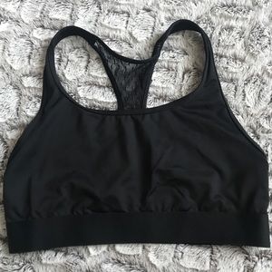 Victoria's Secret mesh detail racerback sports bra
